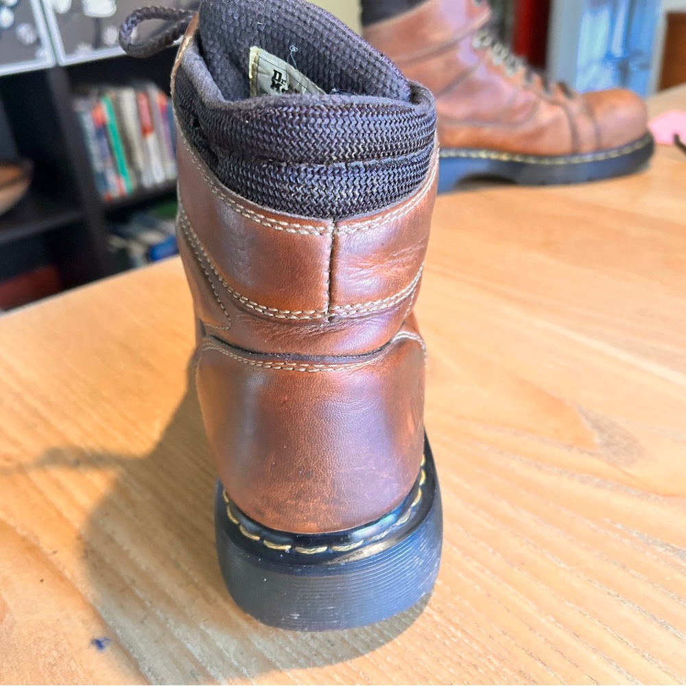 Dr. Martens Brown Leather Men's Boots - Picture 4 of 12